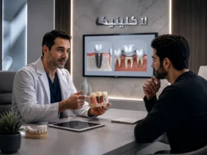 ما الفرق بين زراعة الأسنان والتركيبات