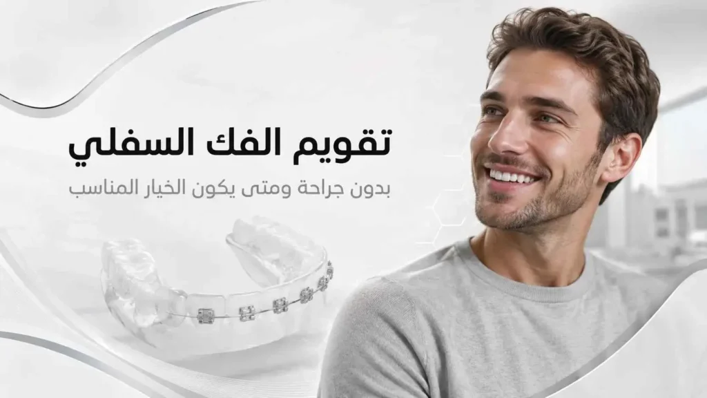 تقويم الفك السفلي بدون جراحة