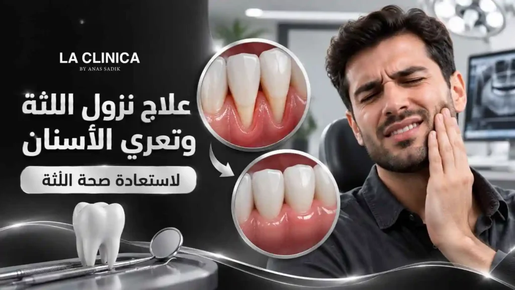 علاج نزول اللثة وتعري الأسنان