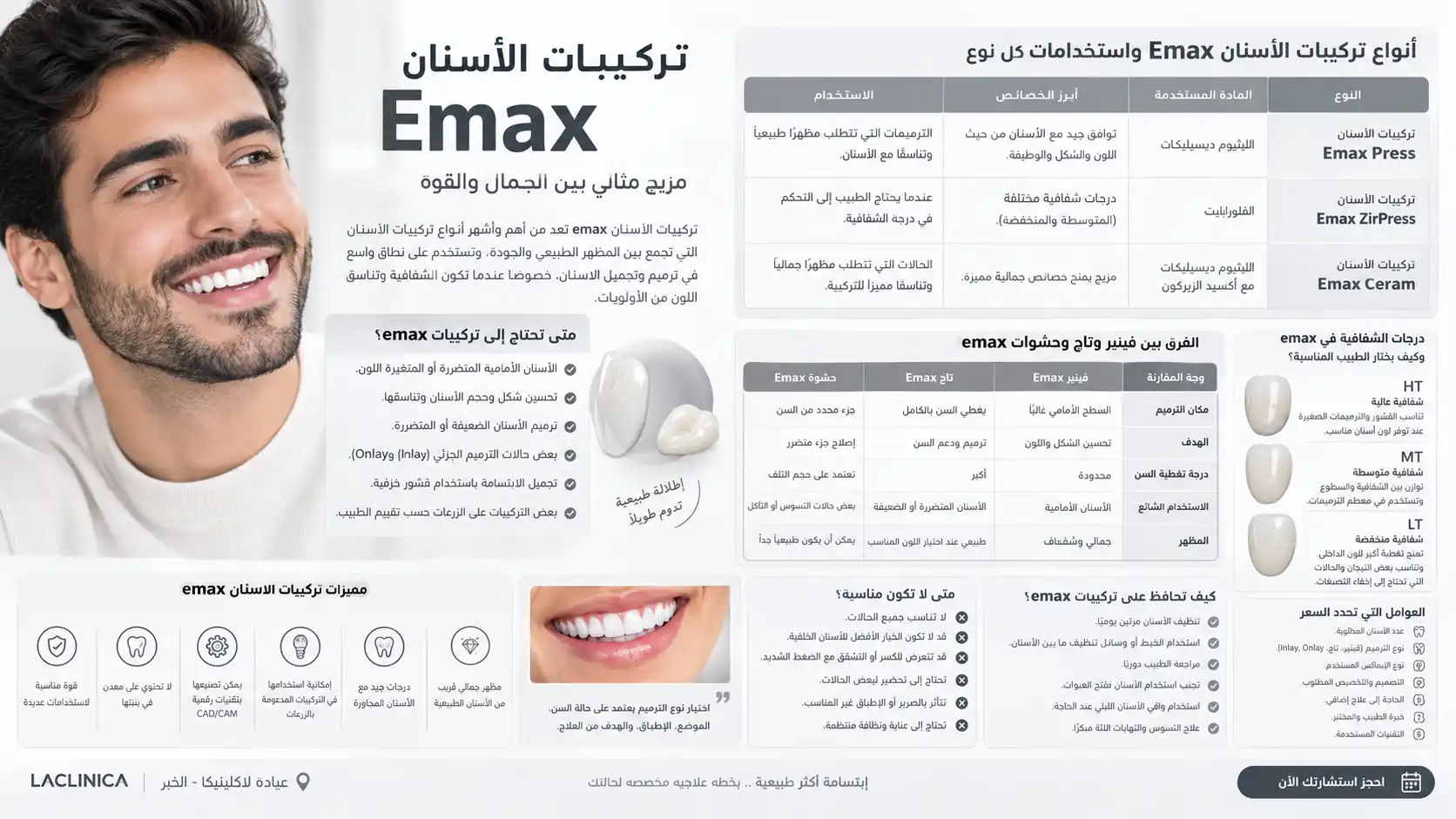 تركيبات الأسنان emax 
