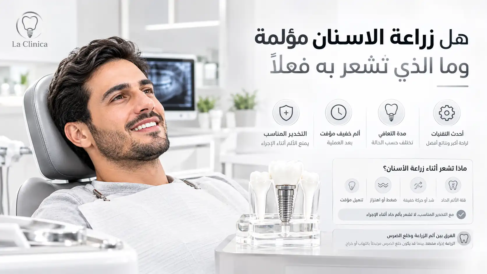 هل زراعة الاسنان مؤلمة هل زراعة الاسنان مؤلمة